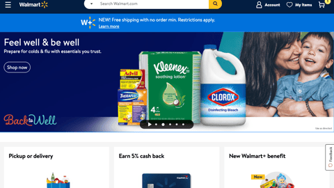 Walmart Multi-Brand 'Back to Well' Carousel Ad
